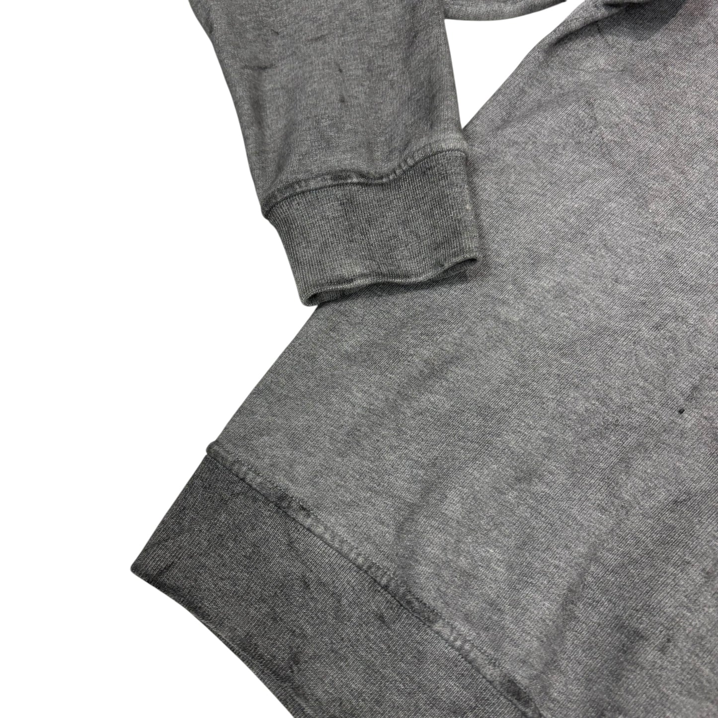 Stone Island Grey Dust Treatment Compass-Patch Crewneck Jumper