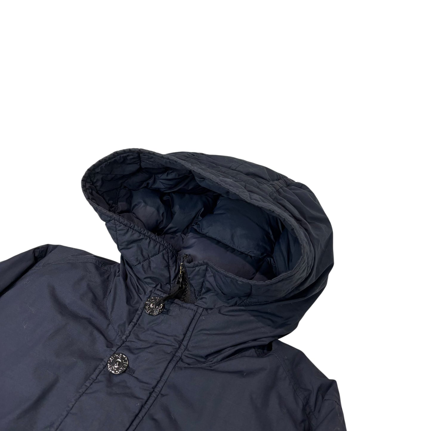 Stone Island Navy Blue Naslan Light Watro Down-TC Compass Patch Coat