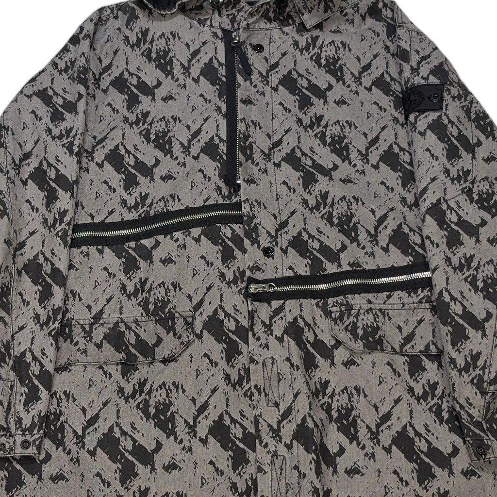 Stone Island Discharge Cotton 2.5L Shadow Grey Jacket