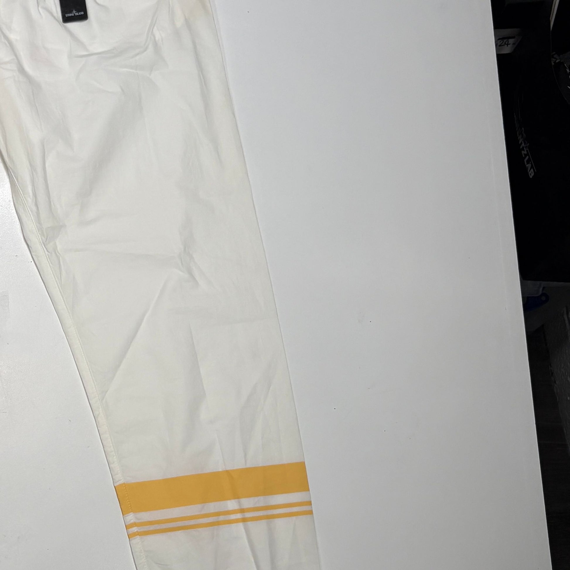 Stone Island White Marina Trousers