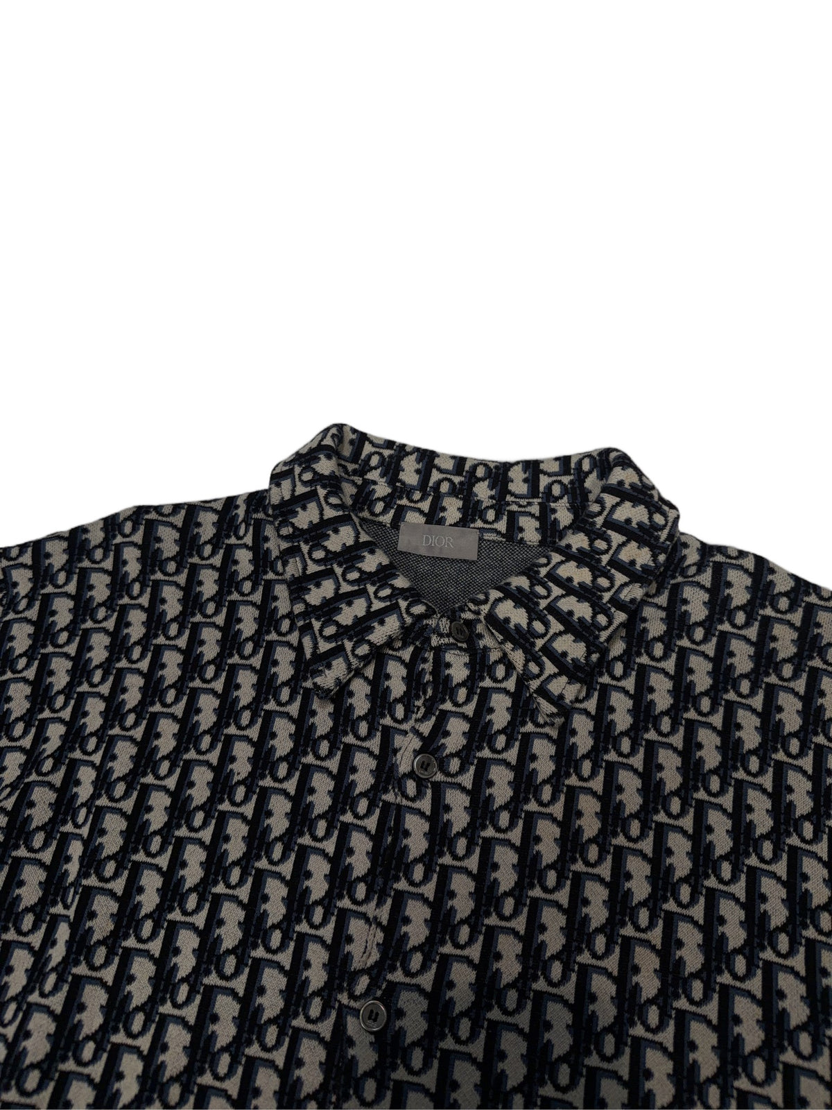 Dior Monogram Button-Up Shirt – Black
