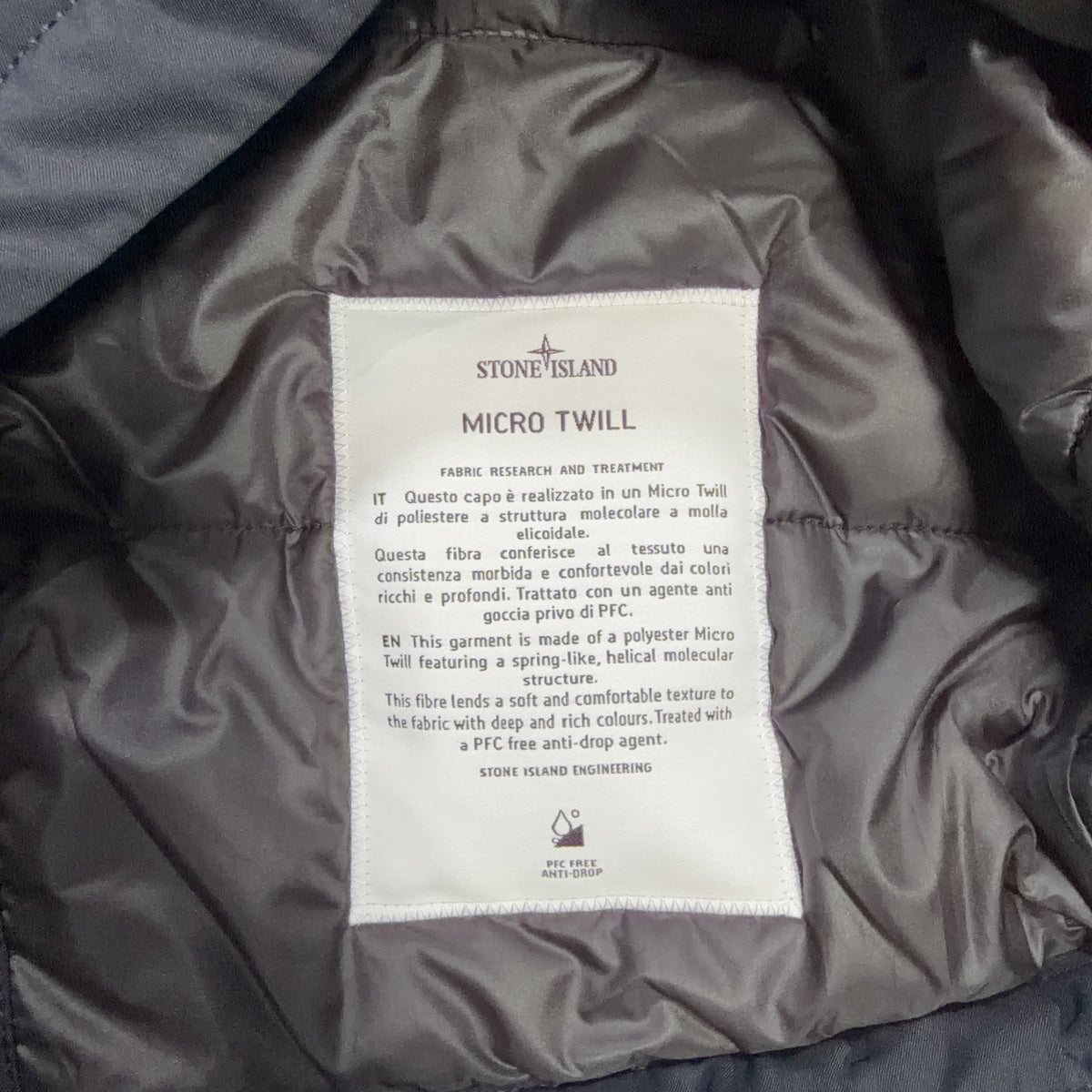 Stone Island Micro Twill Hooded Jacket – Navy