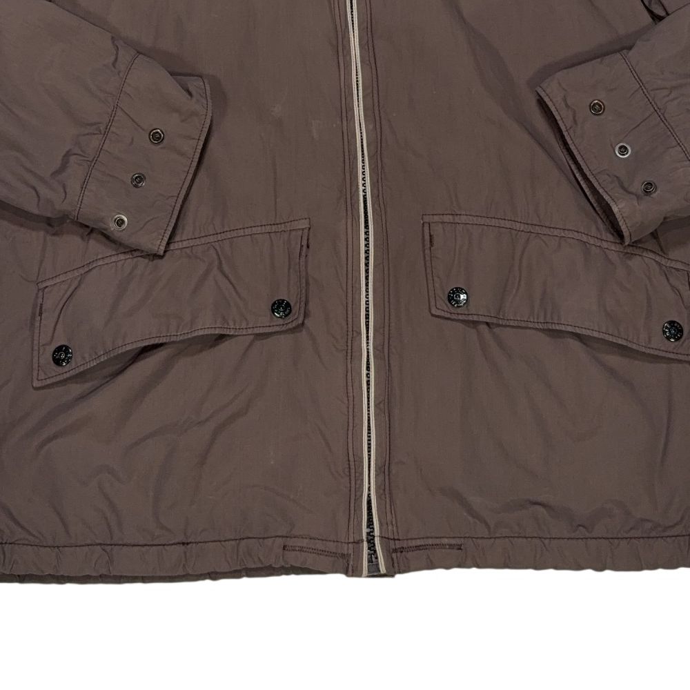 Stone Island Riot Mask Cotton Lined Brown Jacket