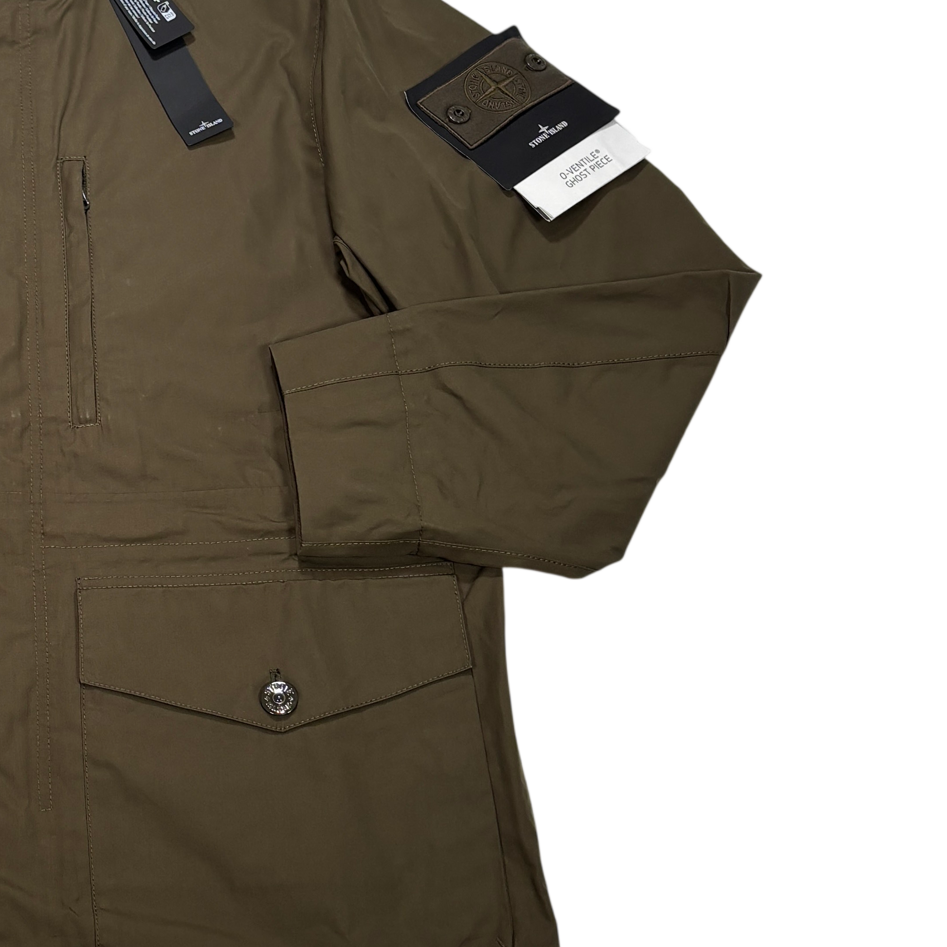 Stone Island Green 0-Ventile Ghost Piece Jacket