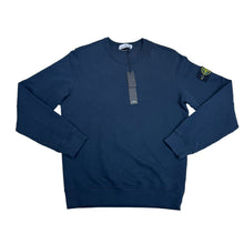 Load image into Gallery viewer, Stone Island Navy Blue Compass-Patch Crew Neck Jumper
