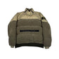 Stone Island Green Cotton Velvet Down-TC with Reverse Lamy Flock Pull Over Jacket