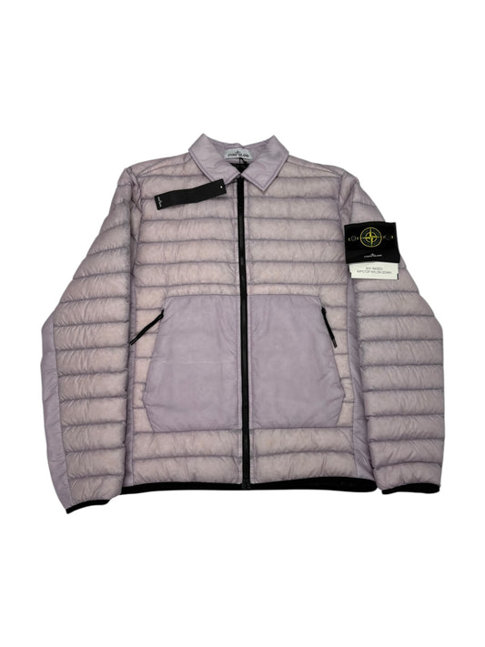 Stone island bio-Based ripstop nylon down coat