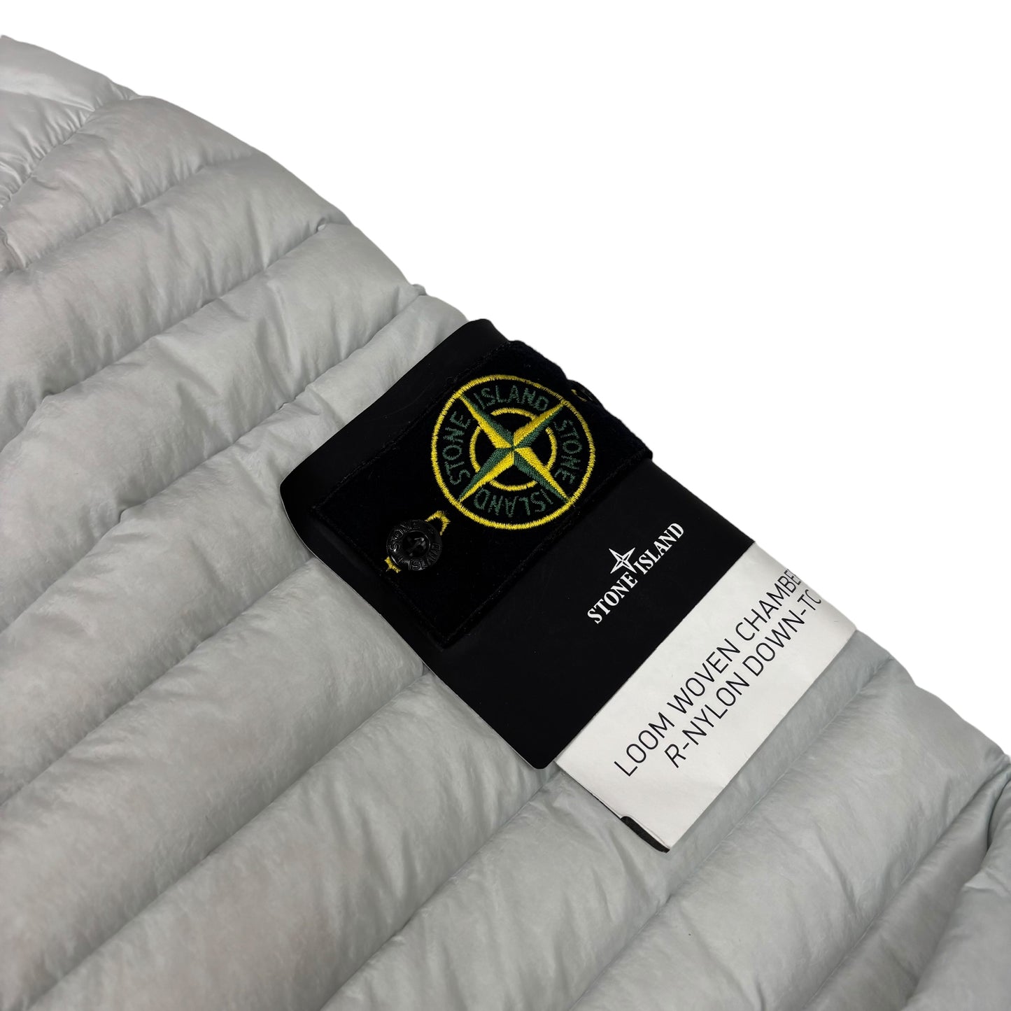 Stone Island Ice Blue Loom Woven Chambers R-Nylon Down-TC Compass Patch Jacket