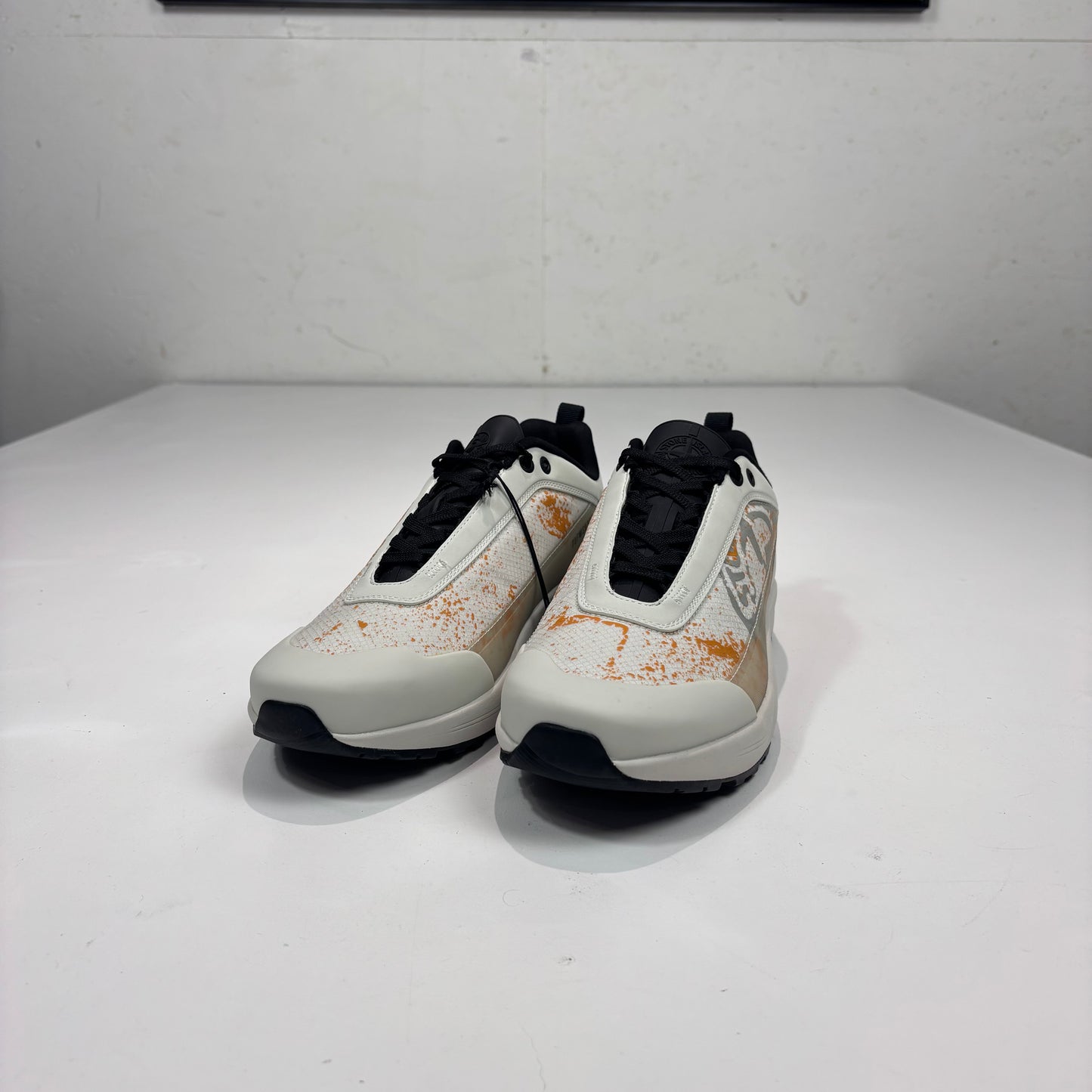 Stone Island White with Orange Details Men’s Trainers