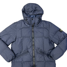 Load image into Gallery viewer, Stone Island Navy Blue Garment Dyed Crinkle Reps NY Down Puffer Coat
