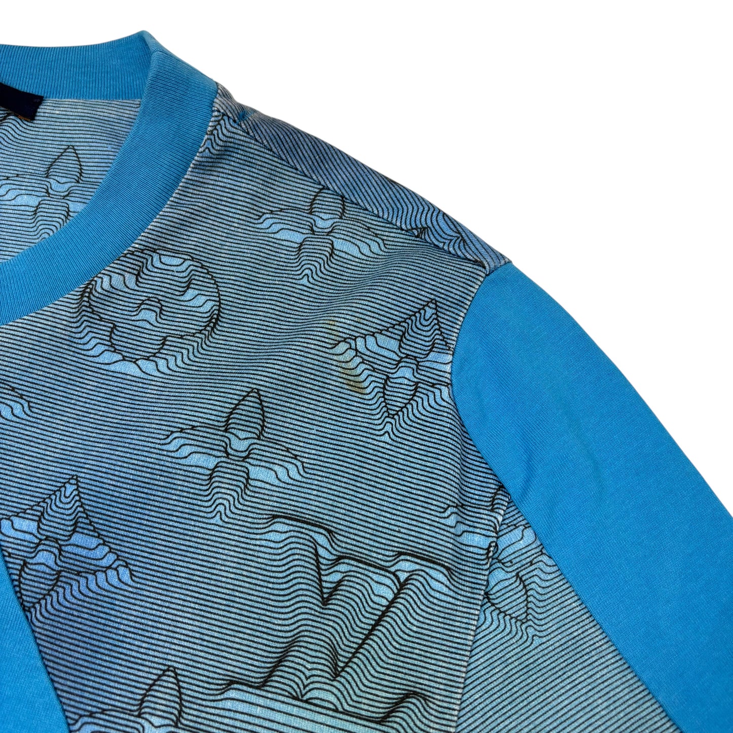 Louis Vuitton Blue Distorted Logo Tshirt