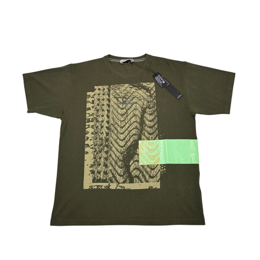 Stone Island Green Large Logo Design TShirts