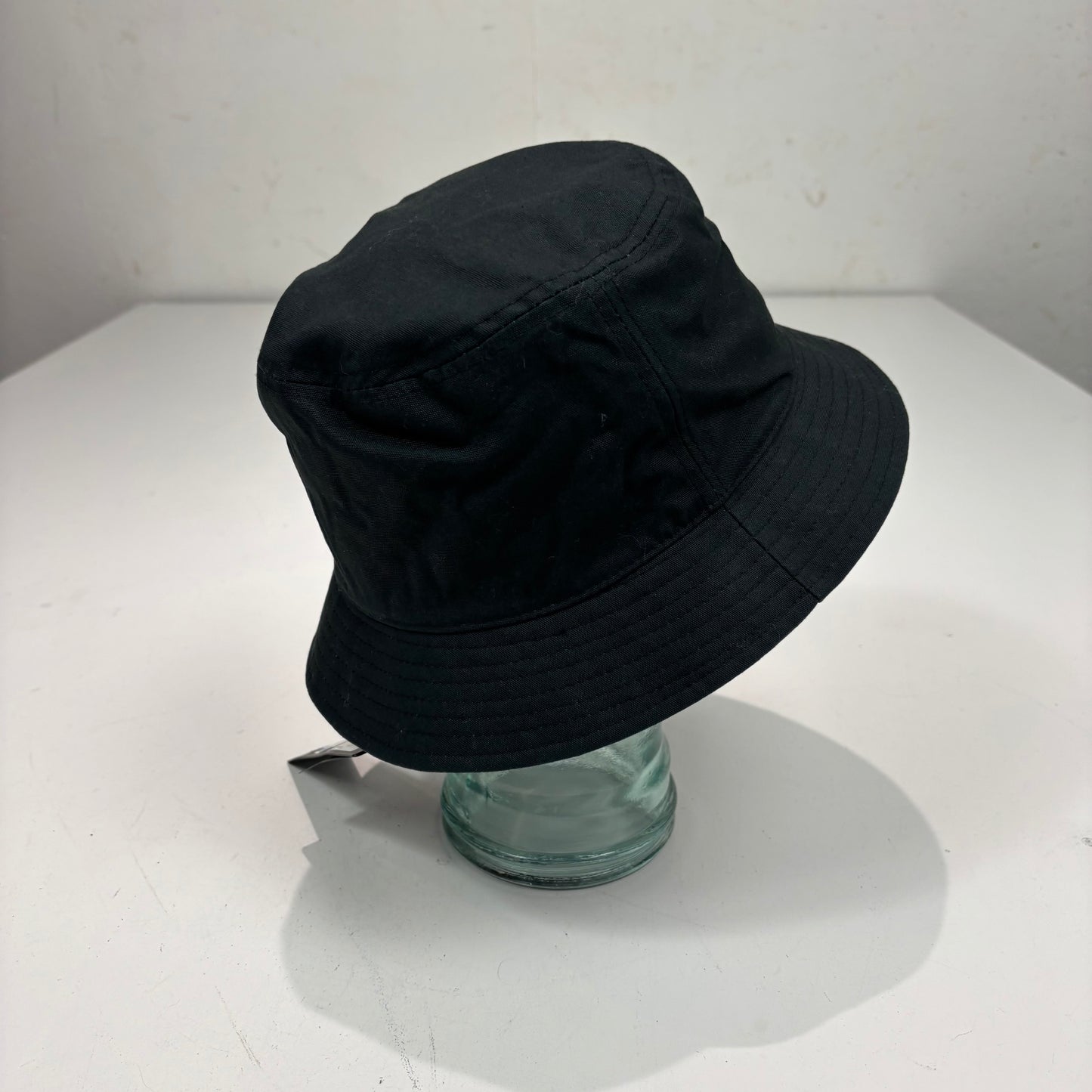 Stone Island Black Embroidered Logo Bucket Hat