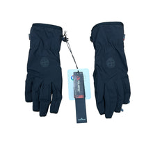 Load image into Gallery viewer, Stone Island Black Soft Shell e-dye Compass-Print Gloves
