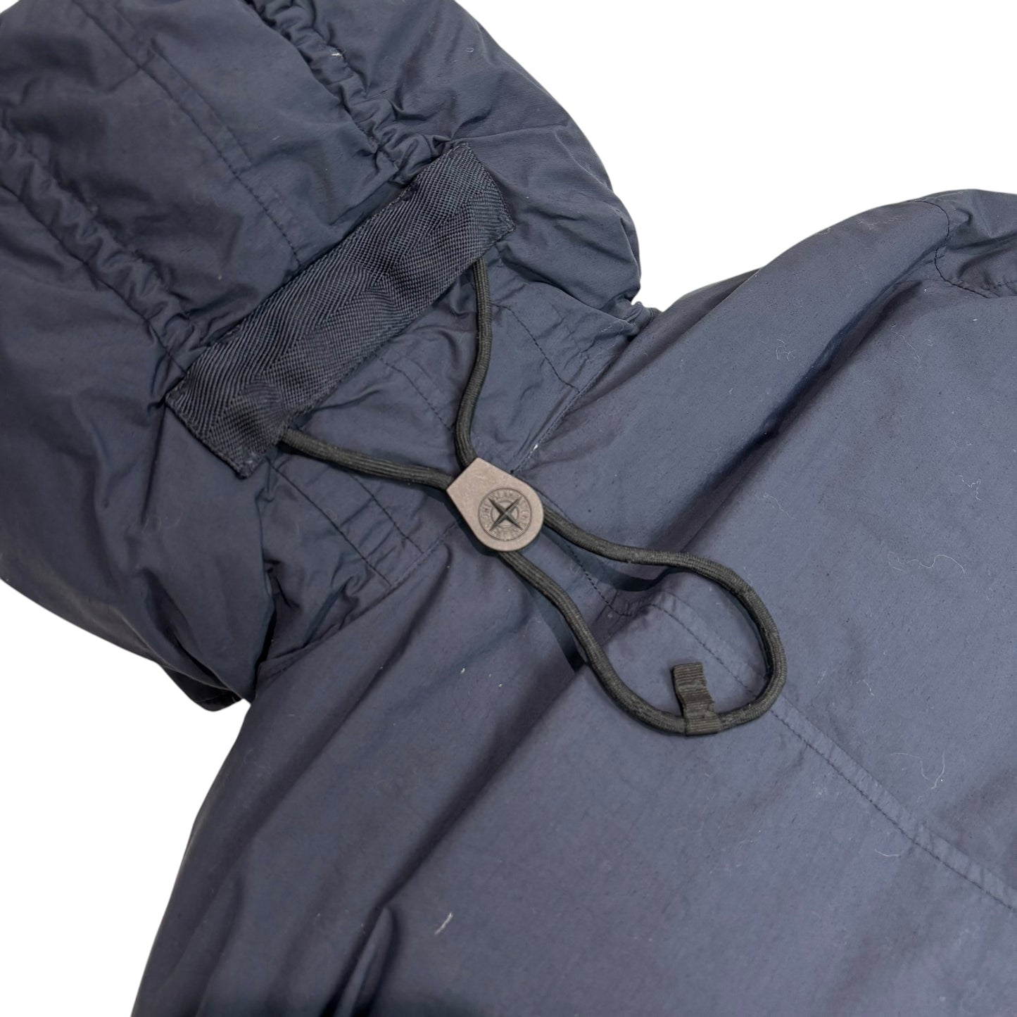 Stone Island Navy Blue Naslan Light Watro Down-TC Compass Patch Coat