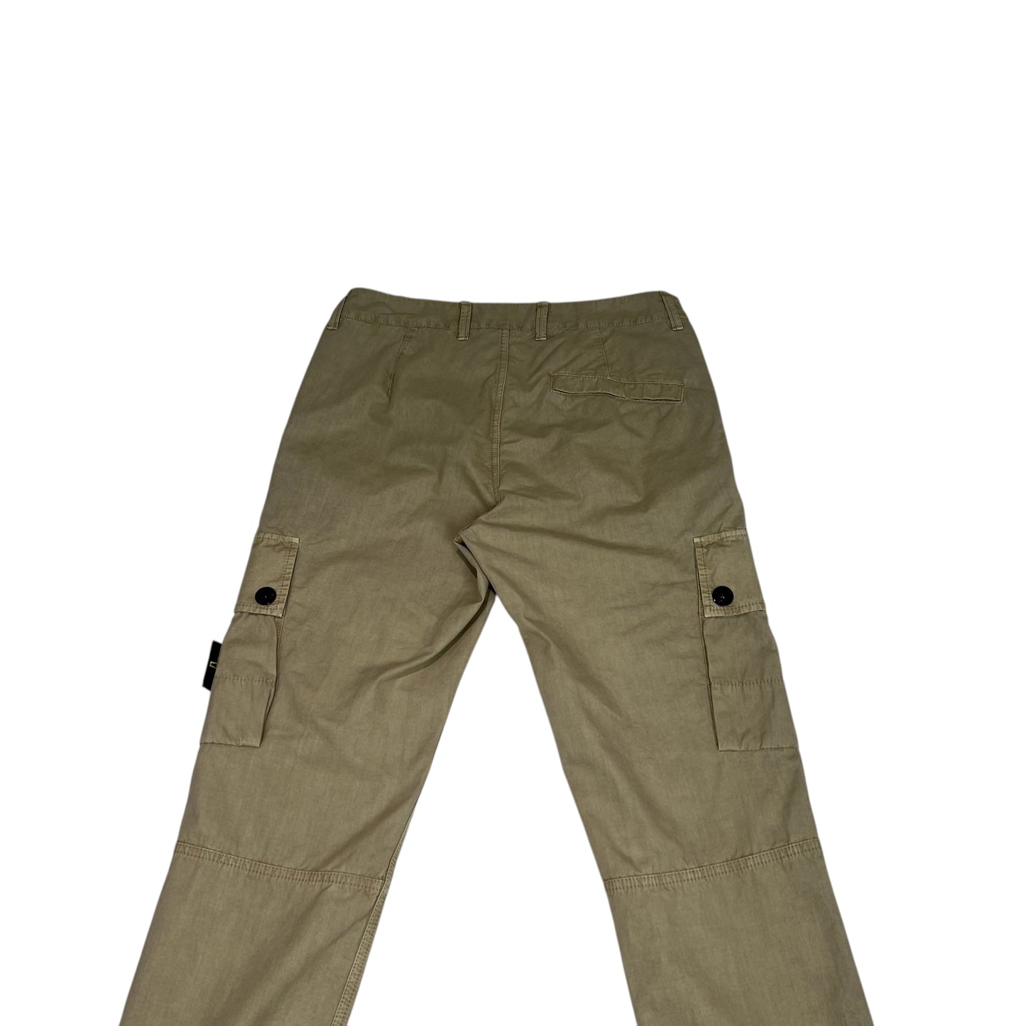 Stone Island Tan Brushed Cotton Cargo Trousers