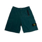 Stone Island Green Wide Leg Bermuda Compass-Patch Shorts