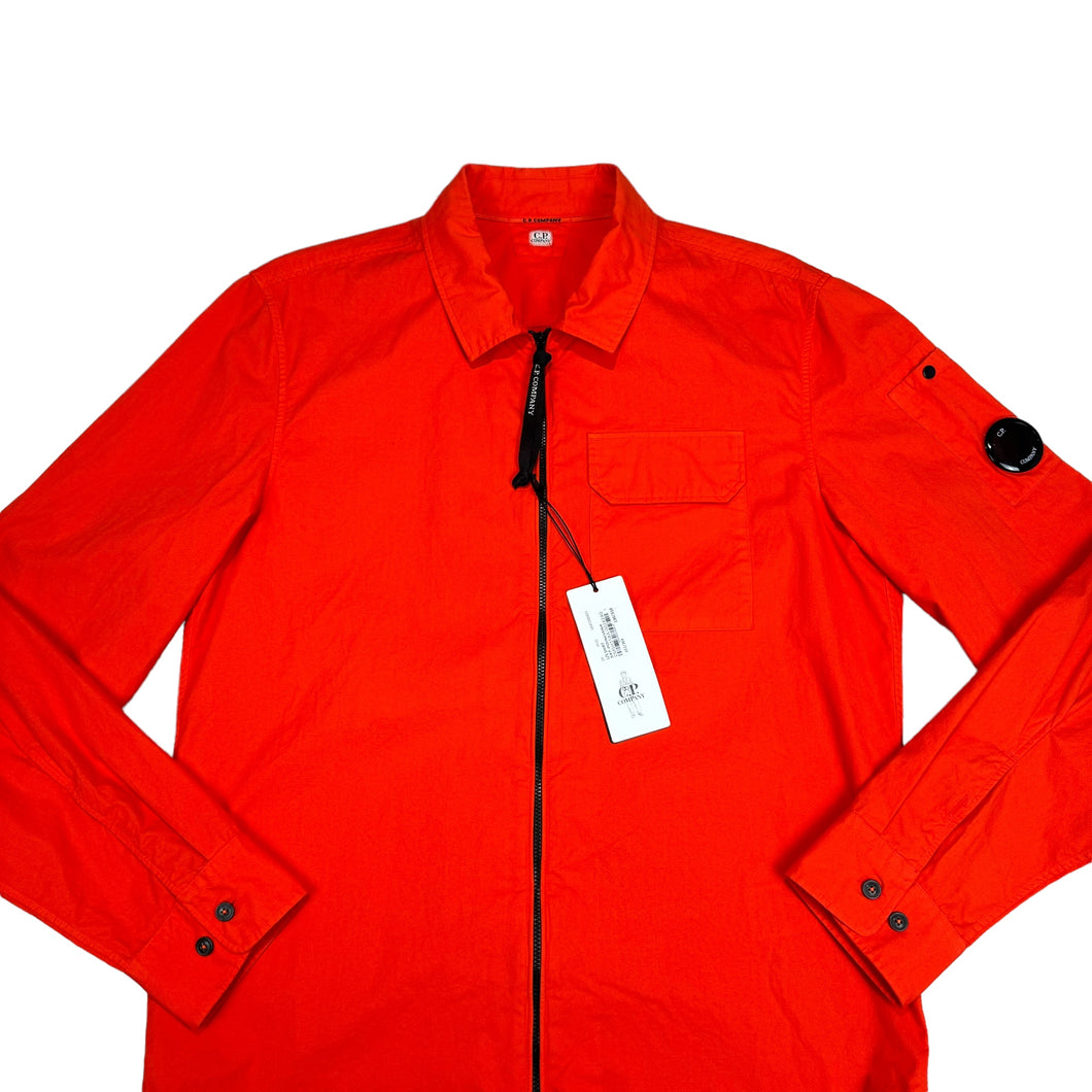 CP Company Poinciana Orange Classic-Goggle Overshirt Jacket