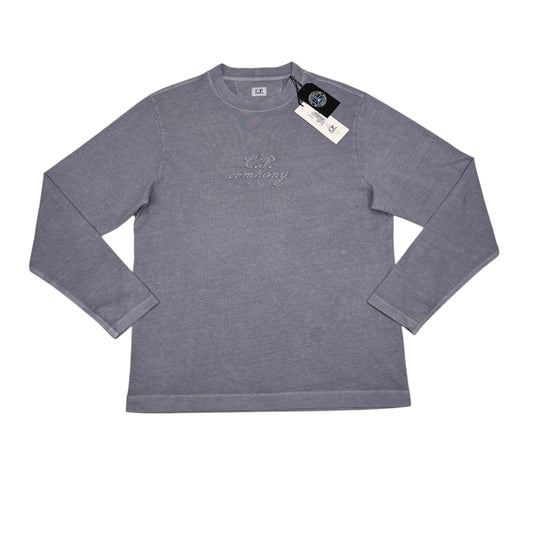CP Company Lavender Violet Long Sleeve Logo Embroidery Tshirt
