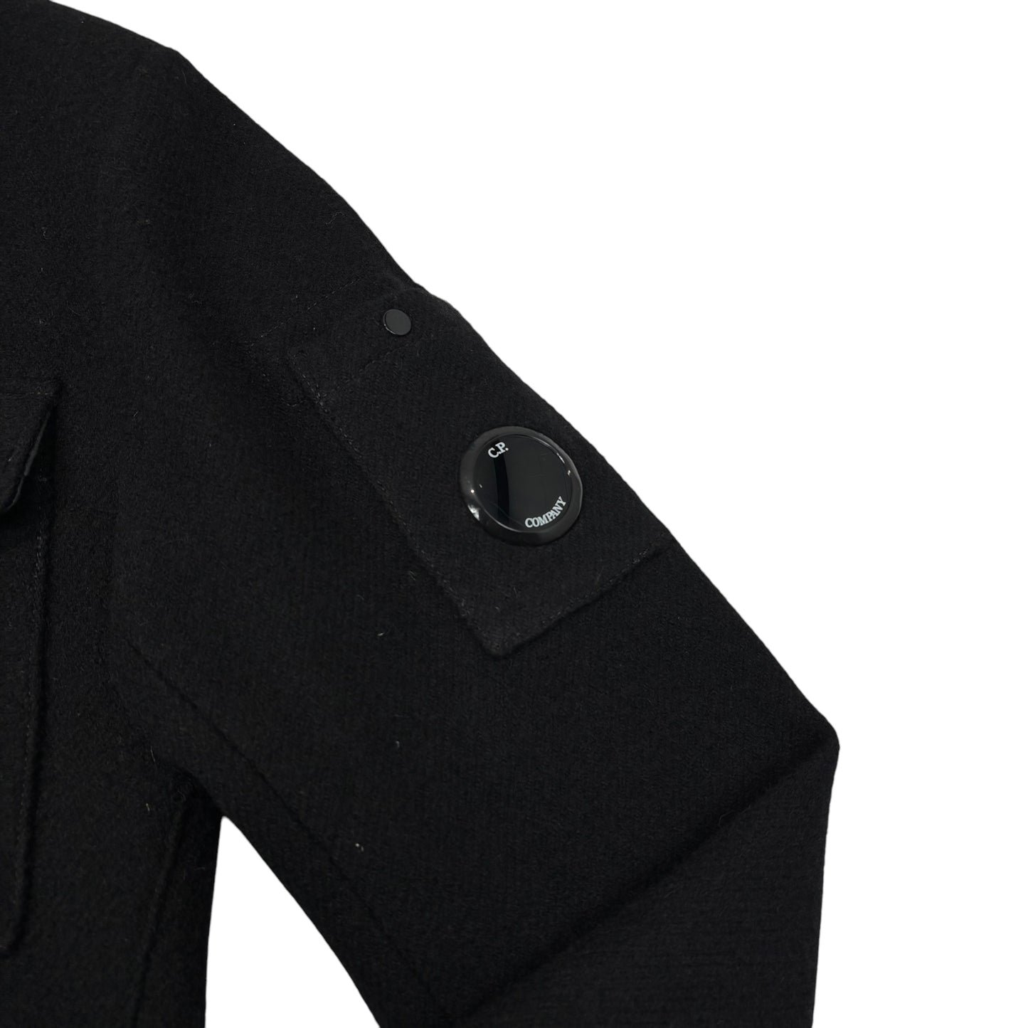 CP Company Black c.p. Duffle Button Up Single Goggle Jacket