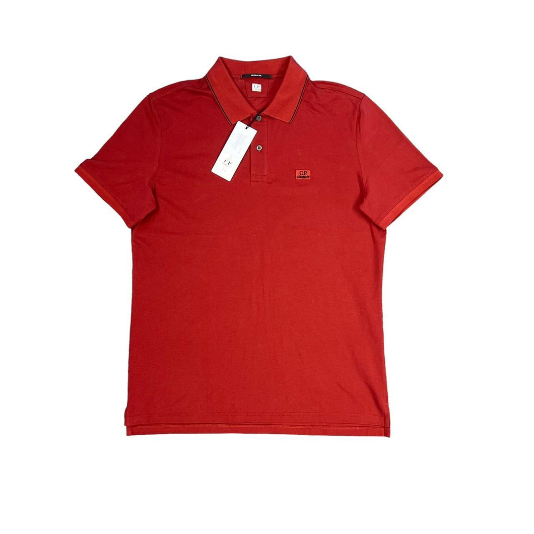 CP Company Ketchup Red Stretch Piquet Regular Polo Shirt
