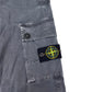 Stone Island Grey Compass-Patch Brushed Cotton Cargo Trousers