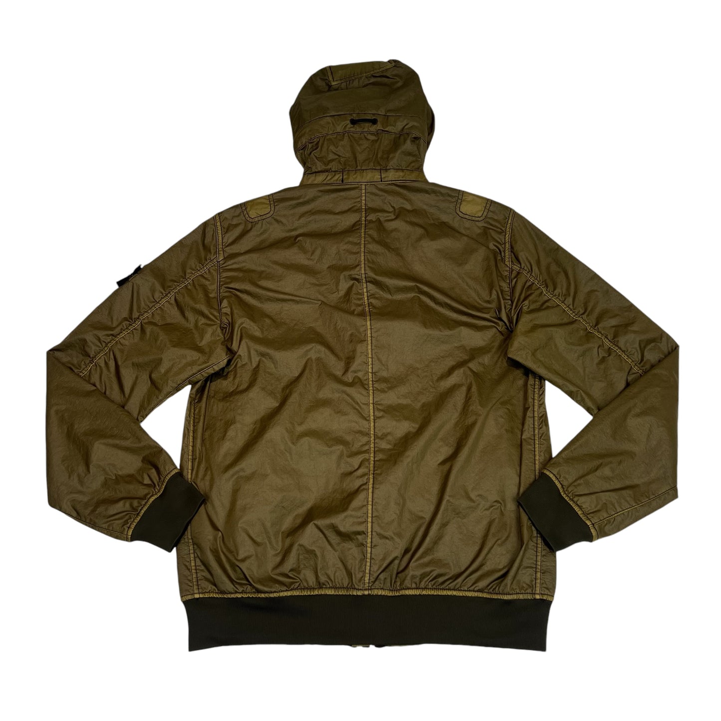 Stone Island Green Lamy Flock Compass-Patch Jacket