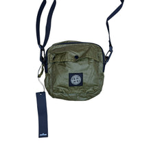 Load image into Gallery viewer, Stone Island Khaki Green Adjustable Patch Logo Mussola Gommata Side Bag
