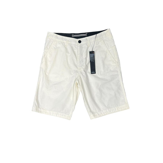 Stone Island White Patch Logo Shorts