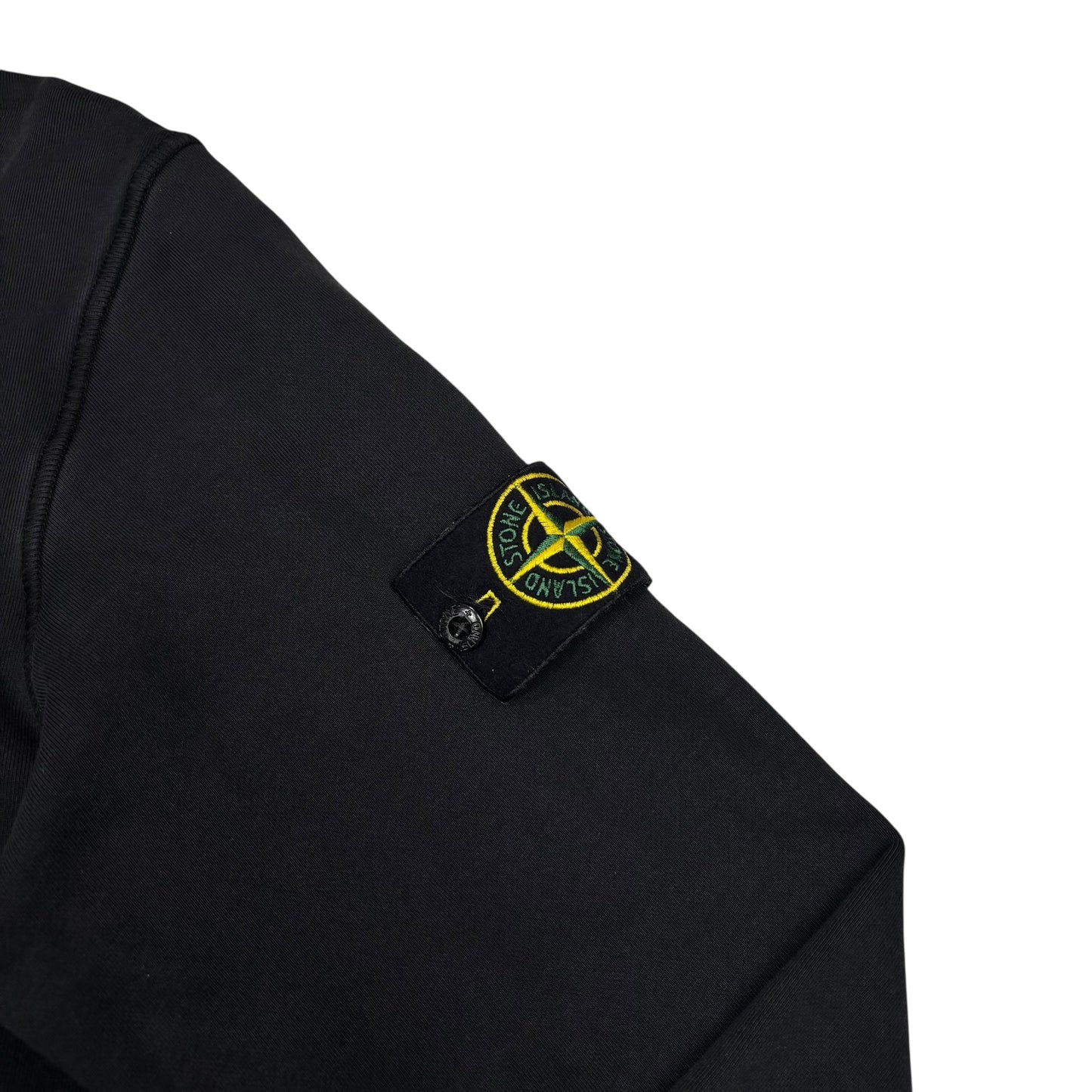 Stone Island Black Compass Patch Hoodie