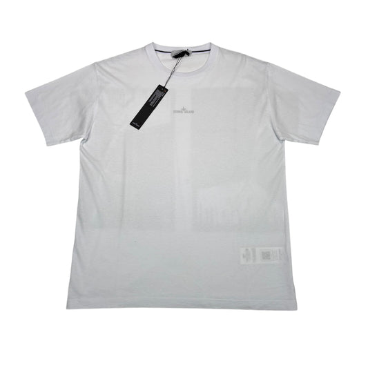 Stone Island White Large Back Logo Tshirt