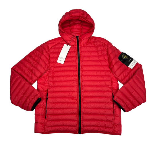 Stone Island Red Loom Woven Chambers R-Nylon Down-TC Jacket
