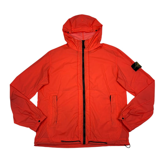 Stone Island Orange Skin Touch Zip Up jacket