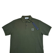 Load image into Gallery viewer, Stone Island Forest Green Patch Logo Polo Shirt
