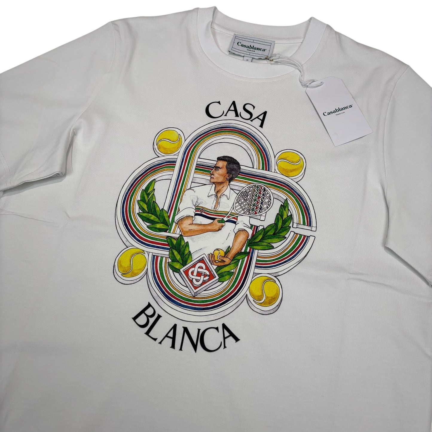 Casa Blanca White Le Joueur Design Printed Tshirt