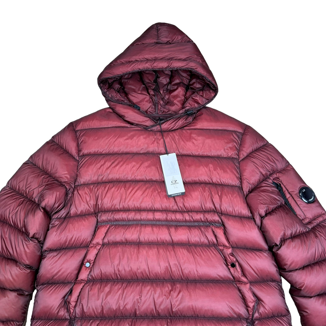 CP Company Burgundy D.D. Shell Padded Puffer Hoodie