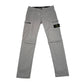 Stone Island Light Grey Compass-Patch Cotton Cargo Trousers