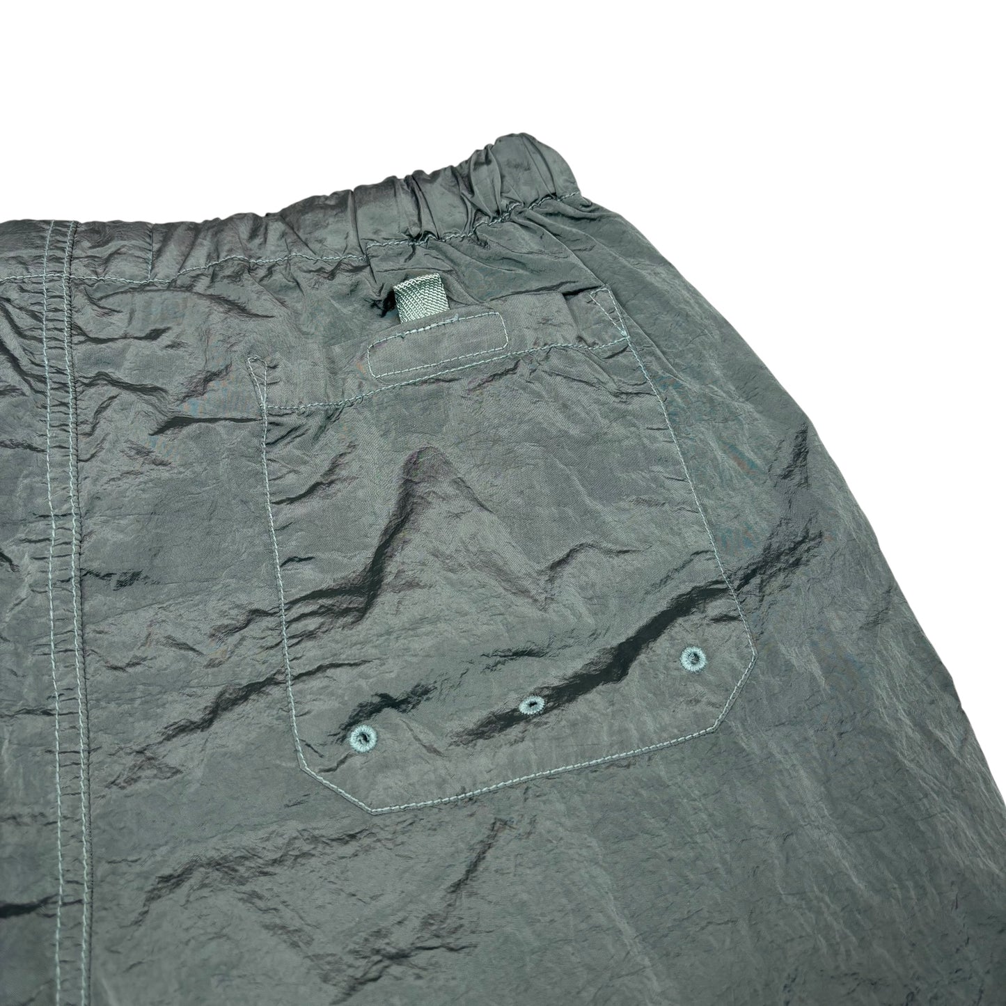 Stone Island Sky Blue Nylon Metal Patch Logo Swim Shorts