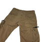 Stone Island Khaki Green Zip-Pockets Compass-Patch Cargo Trousers