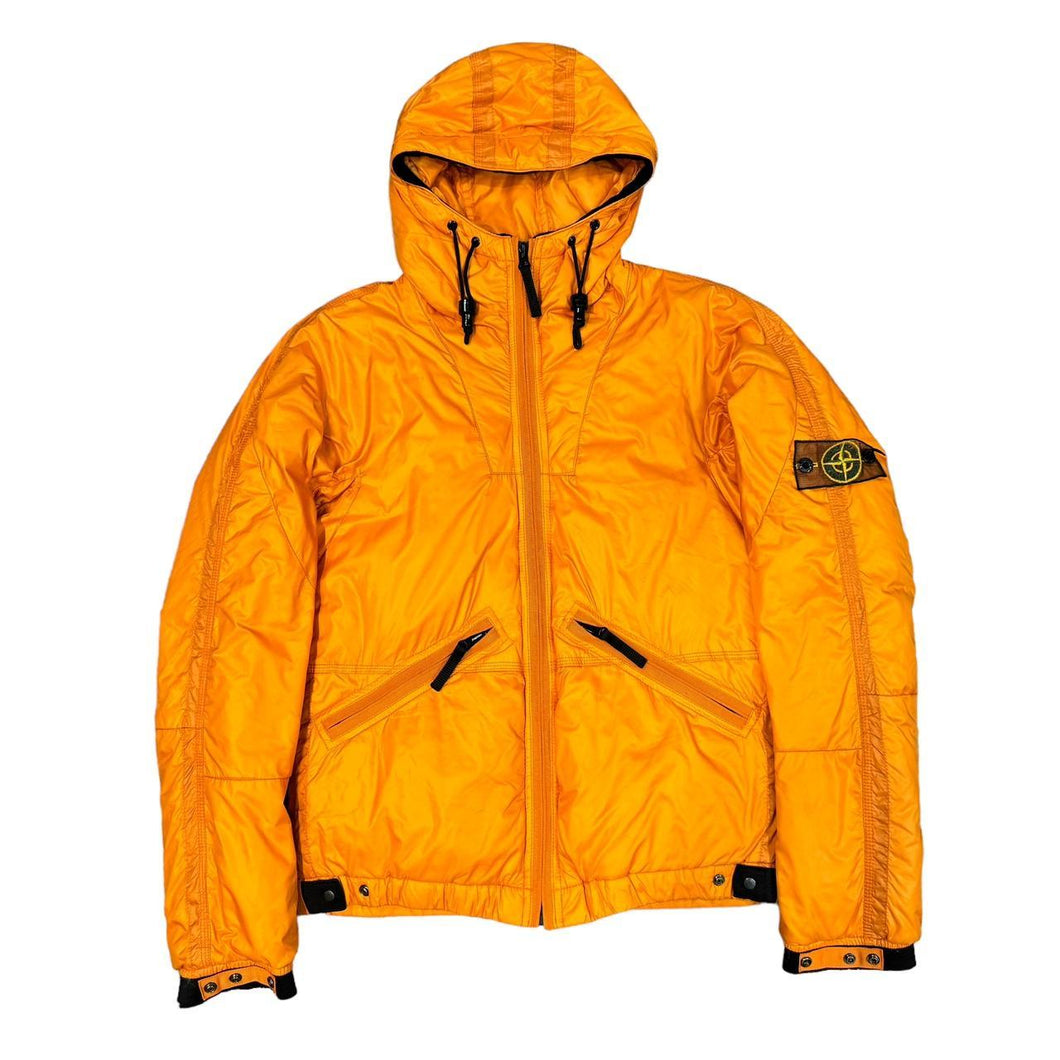 Stone Island Orange Mesh Badge Coat