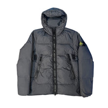 Load image into Gallery viewer, Stone Island Charcoal Grey Garment Dyed Crinkle Reps NY Down Coat
