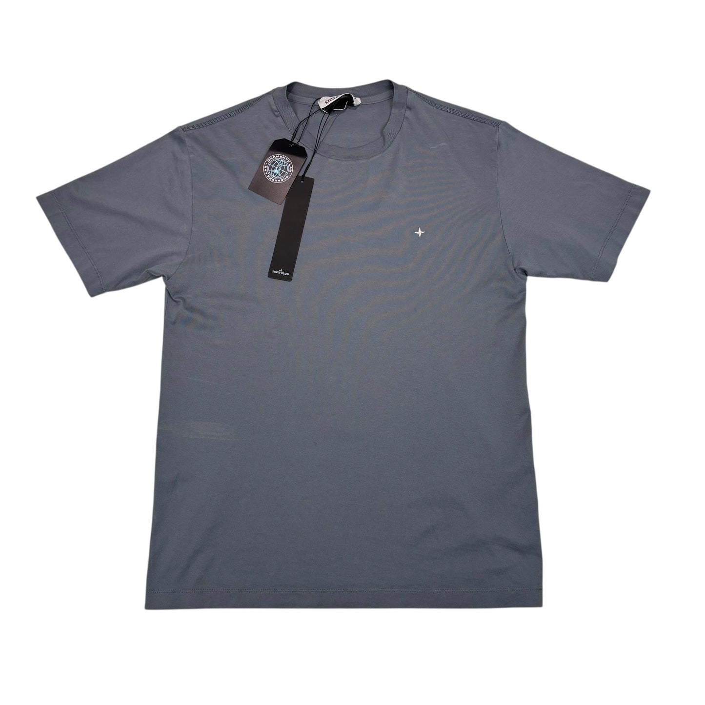 Stone Island Powder Blue Marina Compass Logo Tshirt