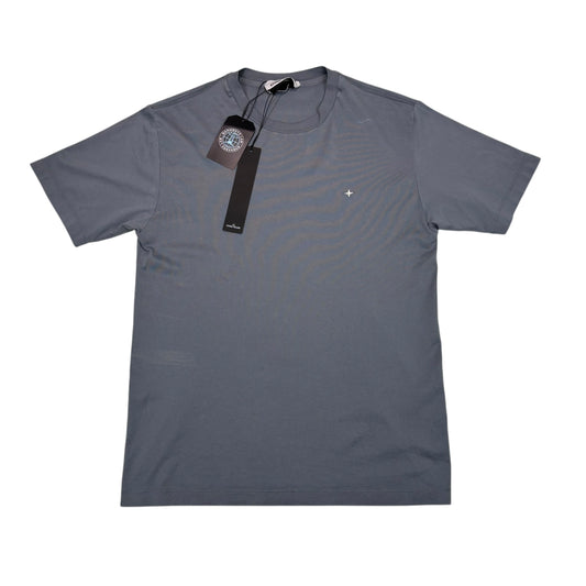Stone Island Powder Blue Marina Compass Logo Tshirt