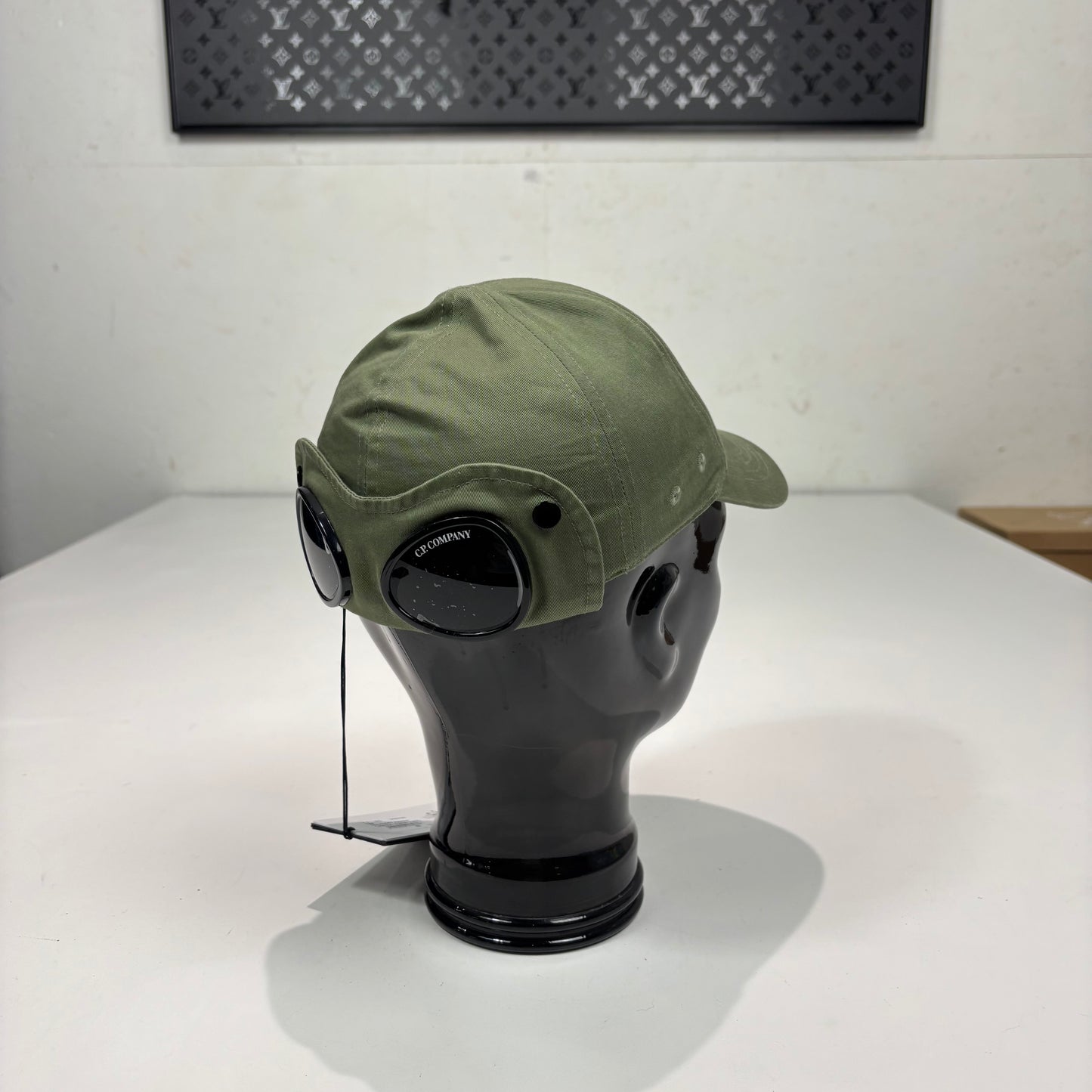 CP Company Military Green Logo Embroidery double Goggle Hat