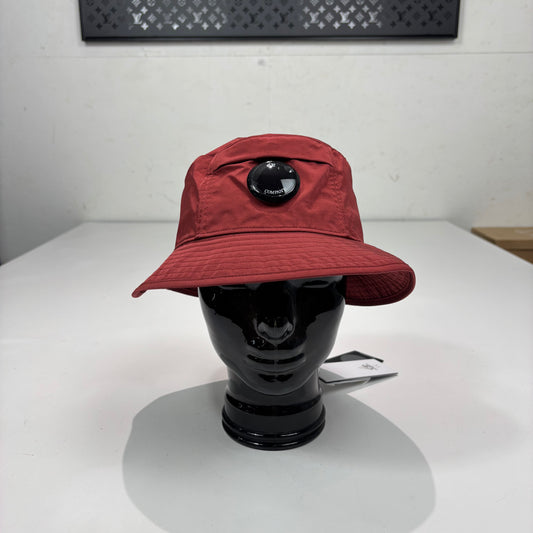 CP Company Red Chrome R Single Goggle Bucket Hat
