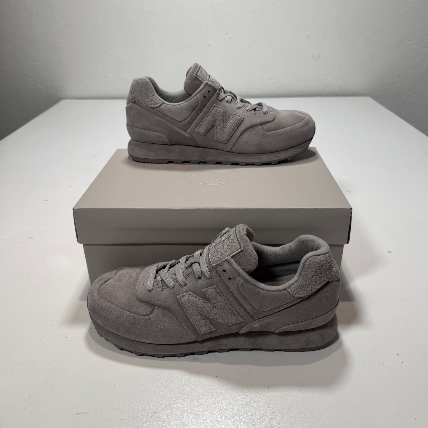 Stone island x New Balance 574 Grey Ghost Trainers