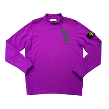 Load image into Gallery viewer, Stone Island Purple Lambswool Knitted High Neck Jumper
