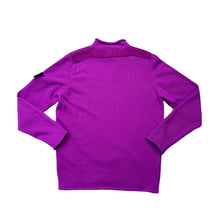 Load image into Gallery viewer, Stone Island Purple Lambswool Knitted High Neck Jumper
