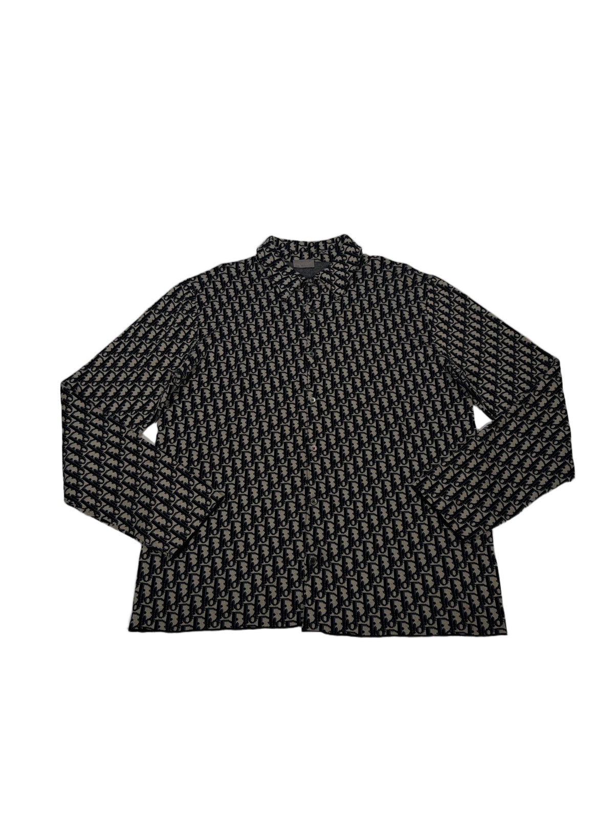 Dior Monogram Button-Up Shirt – Black