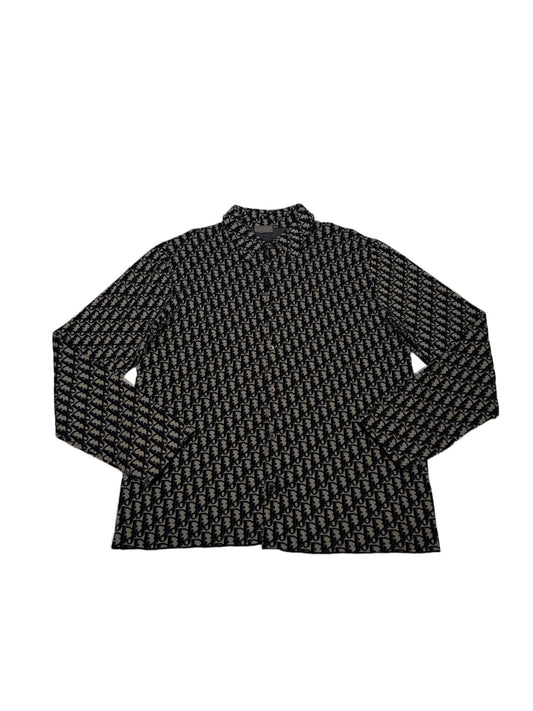 Dior Monogram Button-Up Shirt – Black
